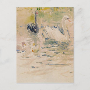 Cartão Postal Swans por Berthe Morisot