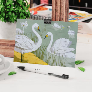 Cartão Postal Swans Por Verneuil