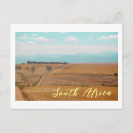 Cartão Postal Swartland Fields Mountains View South Africa ZA