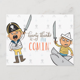 Cartão Postal Swashbuckler Obrigado Cartão-Postal