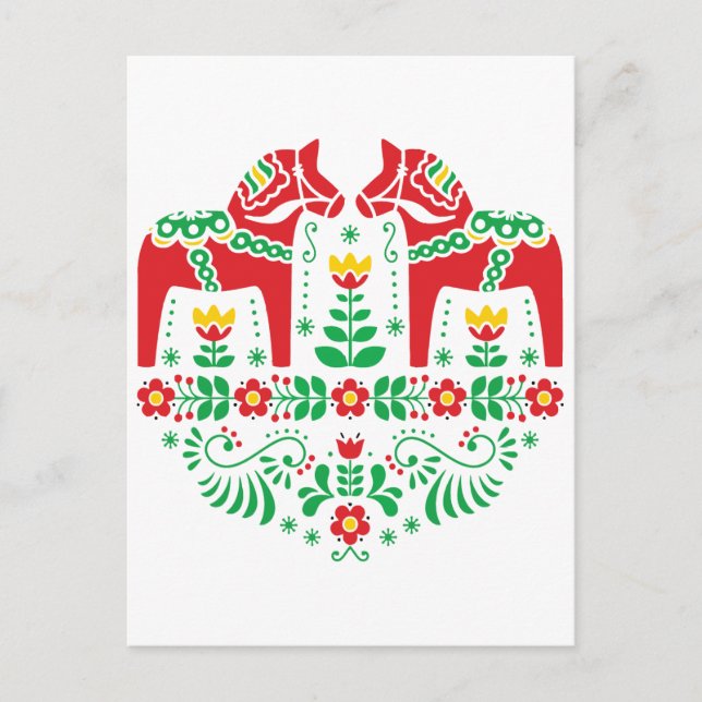 Cartão Postal Sweden Sverige Viking Norden Scandinavia Midsommar (Frente)