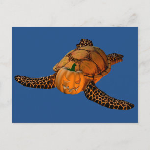 Cartão Postal Sweet Halloween Tortoise