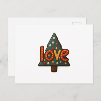 Cartão Postal 🎄 Sweet Holiday Love 🍪❤️