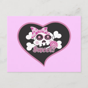 Cartão Postal Sweetheart Skull