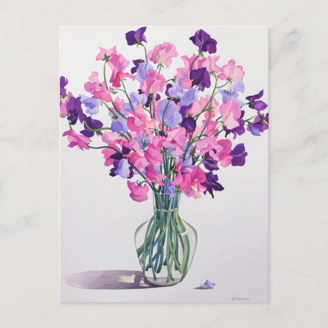 Cartão Postal Sweetpeas 2007 (Frente)