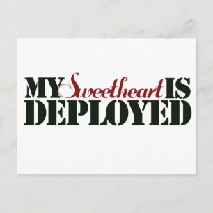 Cartão Postal Swetheart Militar