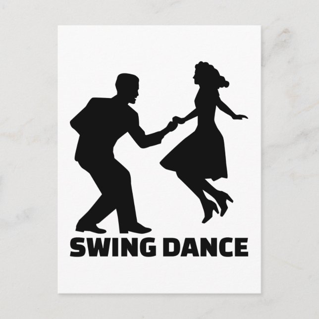 Cartão Postal Swing dance (Frente)