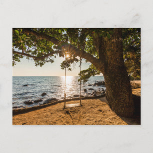 Cartão Postal Swing on the Beach no Sunset