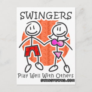 Cartão Postal Swingers jogam bem juntos