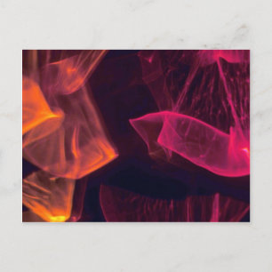 Cartão Postal Swisps cor de laranja vermelho translúcido