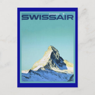Cartão Postal Swissair