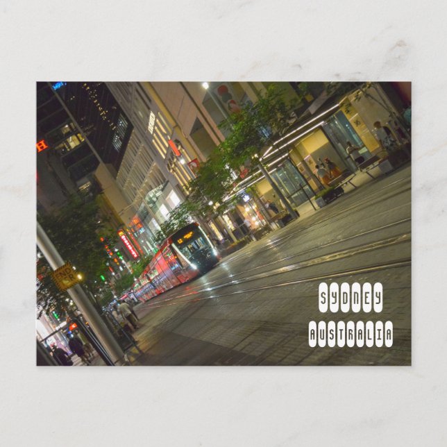 Cartão Postal Sydney à Noite (Frente)