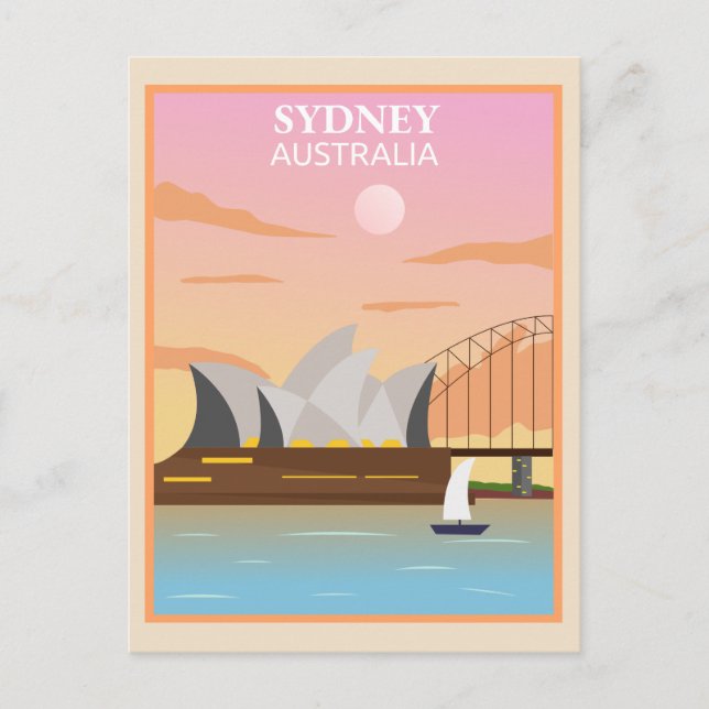 Cartão postal Sydney Austrália (Frente)