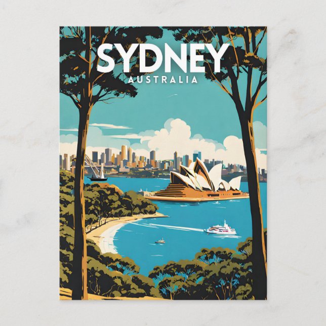 Cartão Postal Sydney Austrália (Frente)