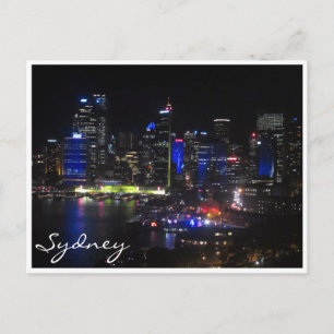 Cartão Postal sydney azul vívido