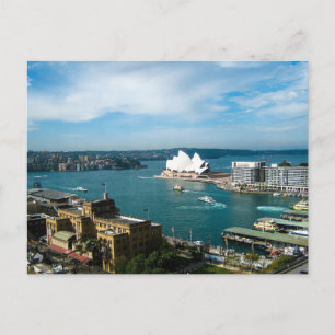 Cartão Postal Sydney Harbour e a Ópera - Cartão-postal
