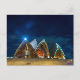 Cartão Postal Sydney Opera à noite