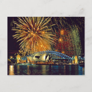 Cartão postal Sydney Opera House (Fireworks), Syd