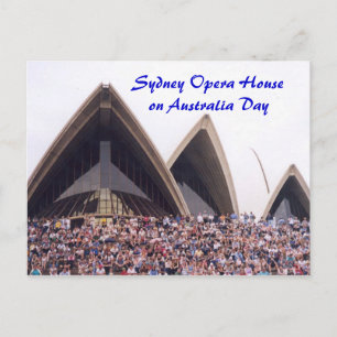Cartão Postal Sydney Opera House no Dia da Austrália