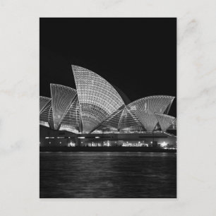 Cartão Postal Sydney Opera House no Night Austrália