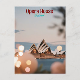 Cartão Postal Sydney Opera House Vintage