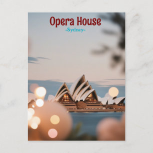 Cartão Postal Sydney Opera House Vintage
