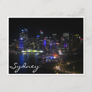 Cartão Postal sydney roxo vibrante