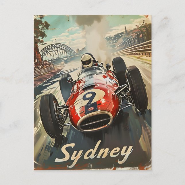 Cartão Postal Sydney Vintage (Frente)