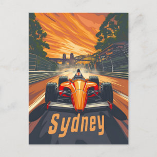 Cartão Postal Sydney Vintage Racing Car