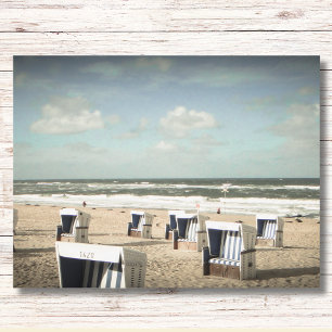 Cartão Postal Sylt praia