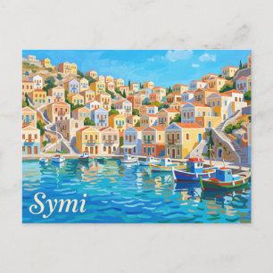 Cartão Postal Symi Grécia