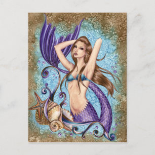 Cartão Postal Symphoni - Ocean Mermaid Postcard