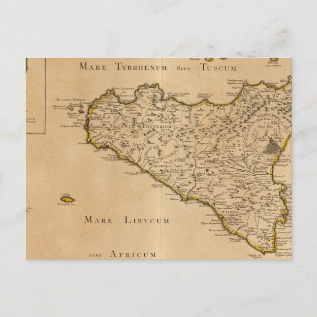 Cartão Postal Syracuse e Itália (Frente)