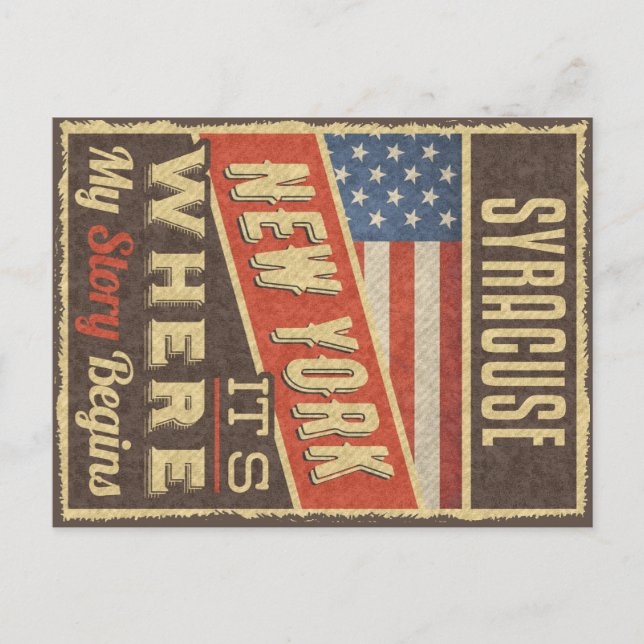 Cartão Postal Syracuse Nova York (Frente)