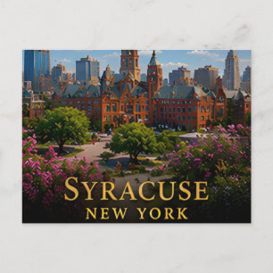 Cartão Postal Syracuse Nova York Portão dos Finger Lakes e Canal