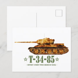 Cartão Postal T-34-85 Segunda Guerra Mundial, 2.ª Estação Soviét