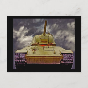 Cartão Postal T-34 Tanque Russo,Memorial Soviético,Berlim - Petr