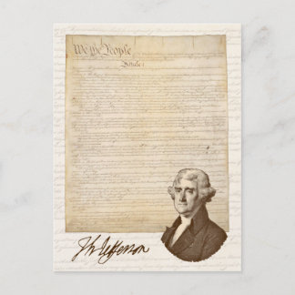 Cartão Postal T. Jefferson: Verdade e jornais - Cartão-postal