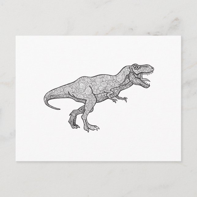Cartão Postal T-Rex (Frente)