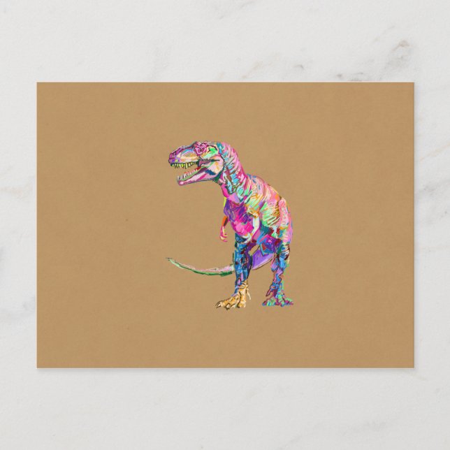 Cartão Postal T. rex (Frente)