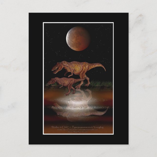 Cartão postal T-REX DINOSAUR (Frente)