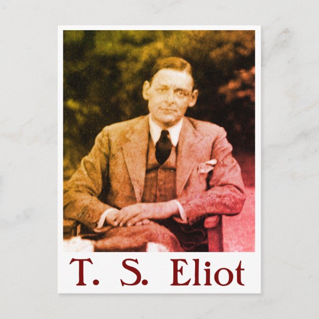 Cartão Postal T. S. Eliot (Frente)