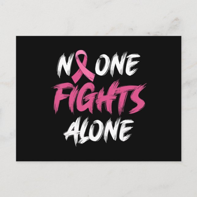 Cartão Postal T-Shirt80 Rosa De Fita Rosa De Consciência Do Canc (Frente)