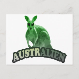 Cartão Postal t-shirt AustrAlien