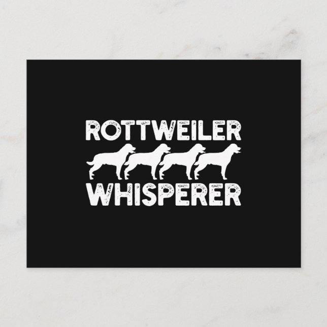 Cartão Postal T-Shirt Rottweiler (Frente)
