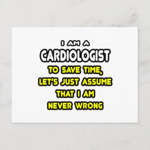 Cartão Postal T-Shirts e presentes cardiologistas engraçados