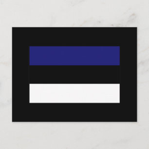 Cartão Postal T-shirts e presentes de bandeira estônia