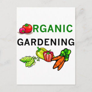 Cartão Postal T-shirts e presentes de jardinagem orgânica