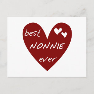 Cartão Postal T-shirts e presentes de Nonnie Ever Best Nonnie Ev