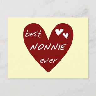 Cartão Postal T-shirts e presentes de Nonnie Ever Best Nonnie Ev